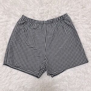 Black and White Gingham Women's Shorts Black Gingham Shorts Summer Shorts